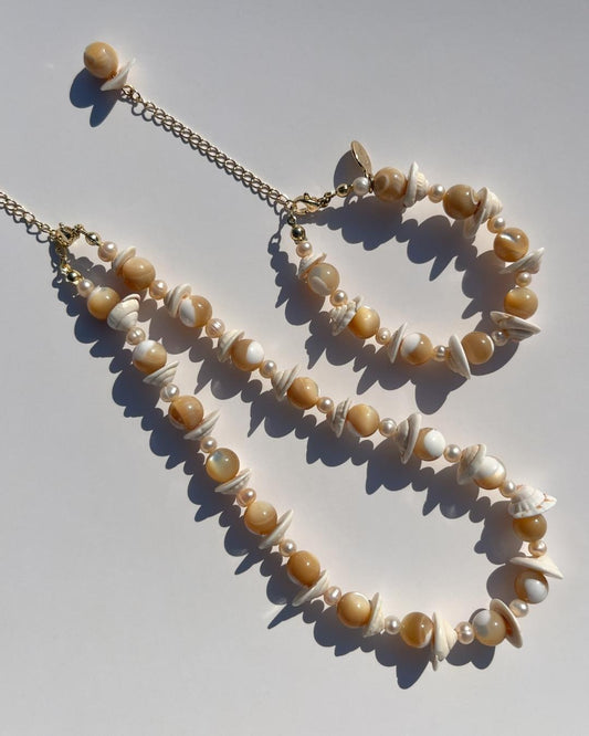 The Coco Sea Shroom Freshwater Pearl Necklace