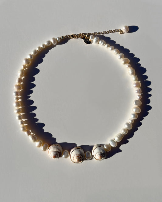 The Cloud Scallop Freshwater Pearls Necklace