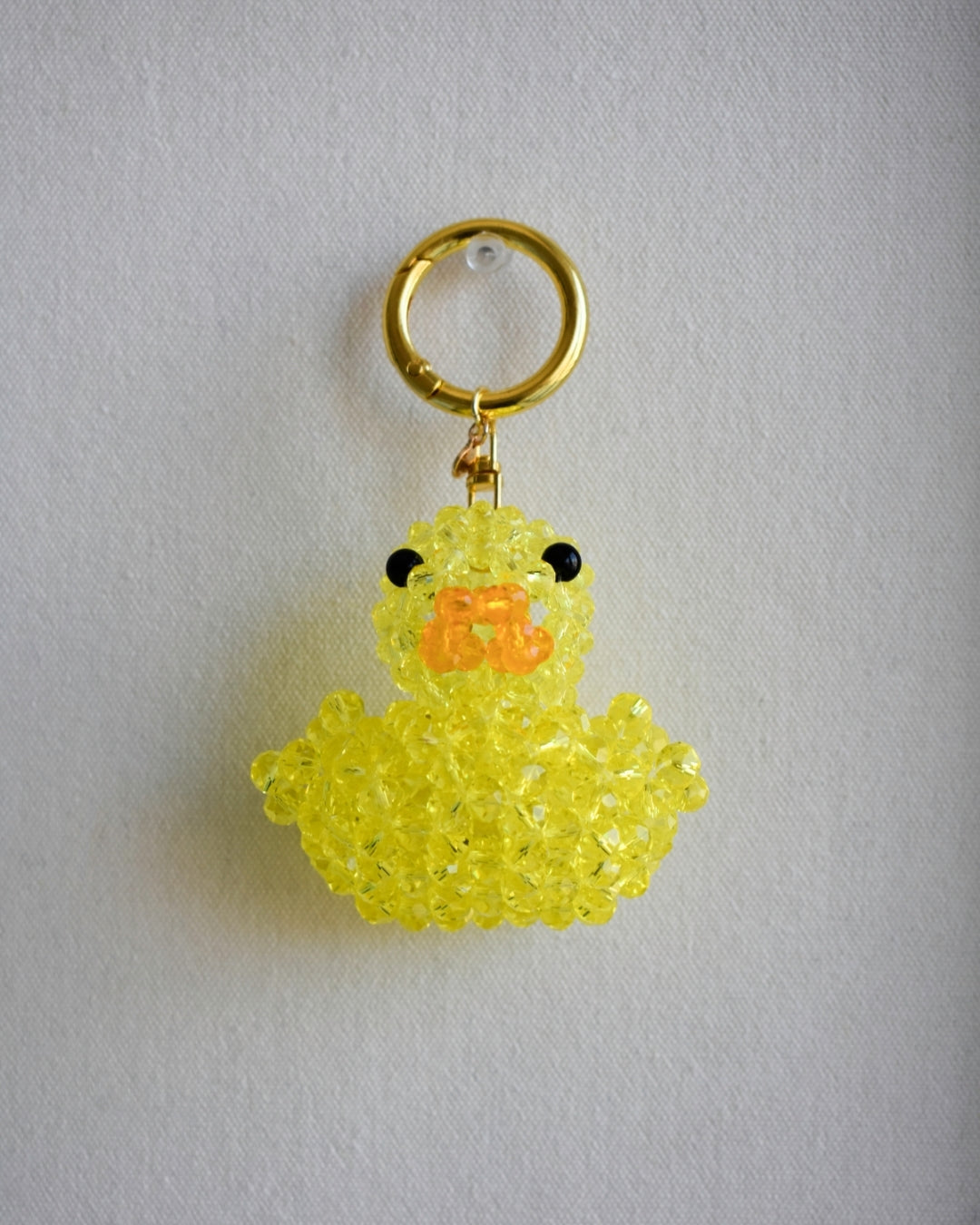 The Yellow Duckie Beaded Bag Charm
