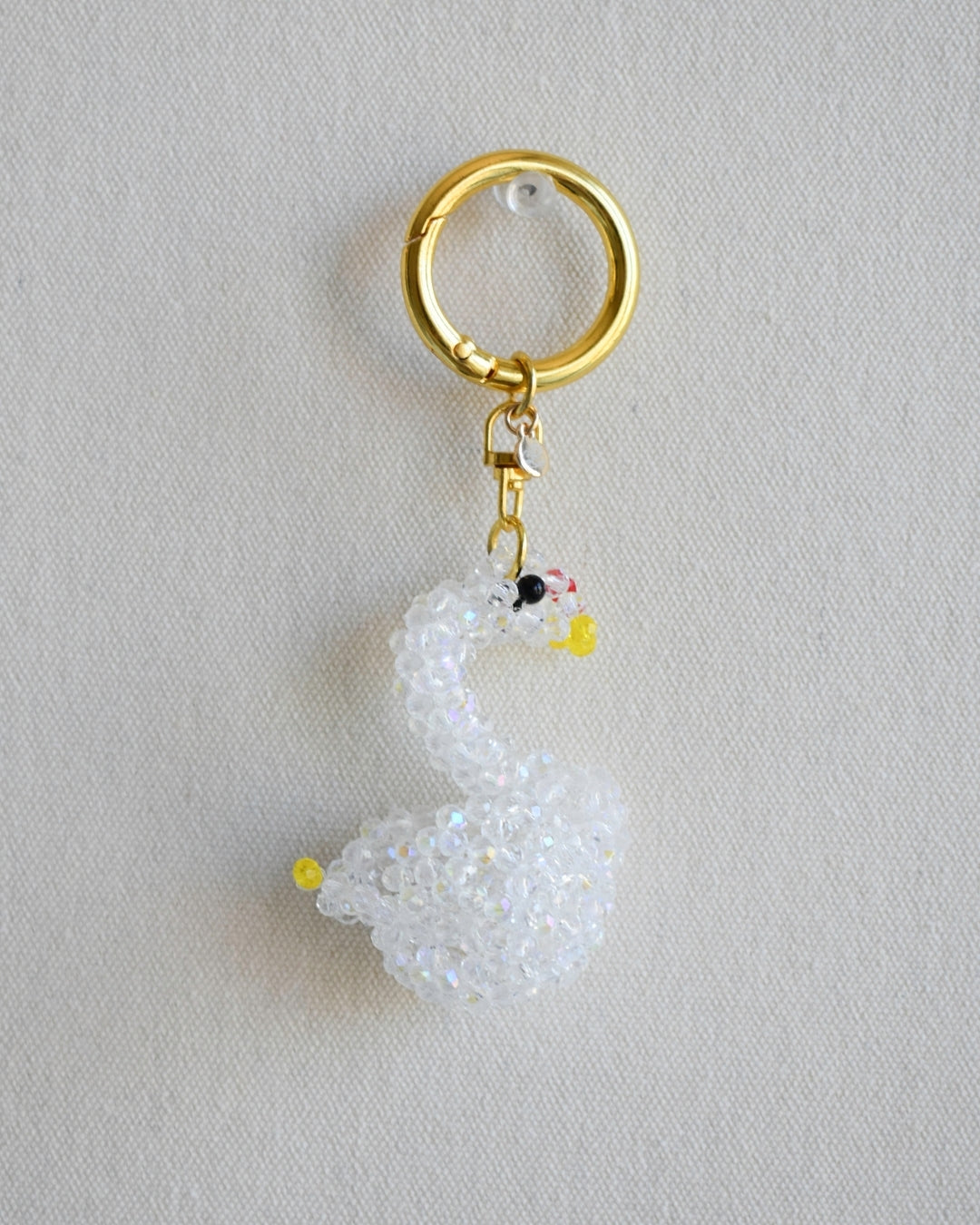The Odette Swan Beaded Bag Charm
