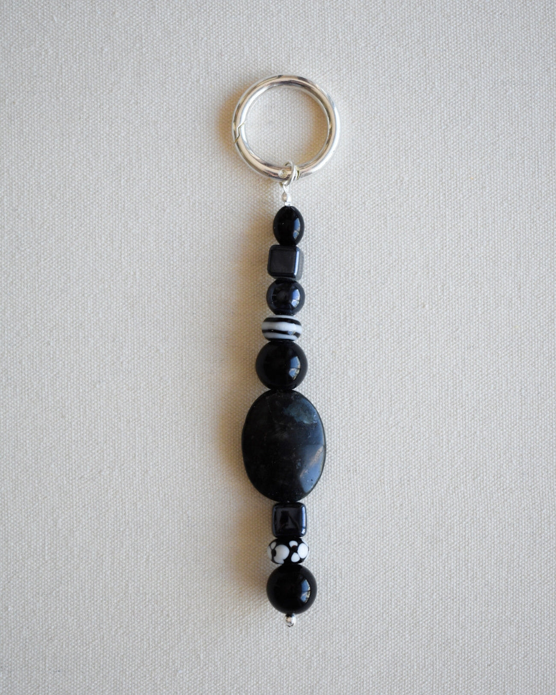The Black Taffy Beaded Bag Charm - Limited