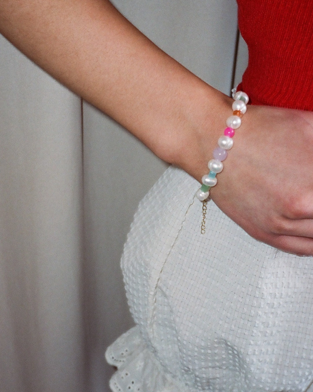 The Eden Multi Gemstone Freshwater Pearl Bracelet - Limited