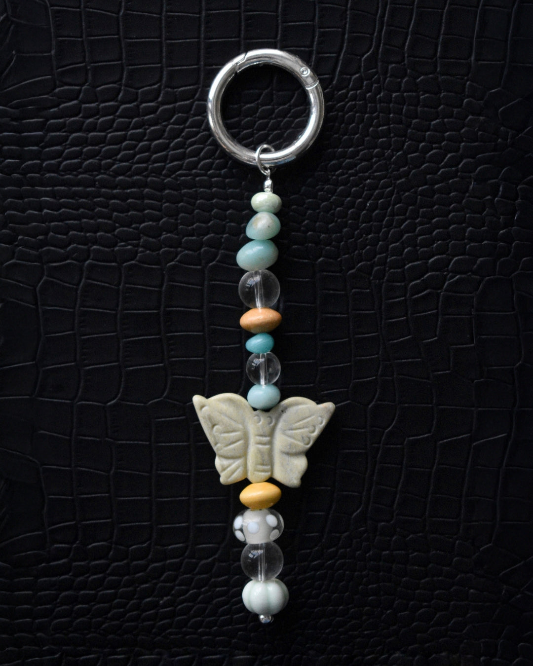 The Papillon Beaded Bag Charm