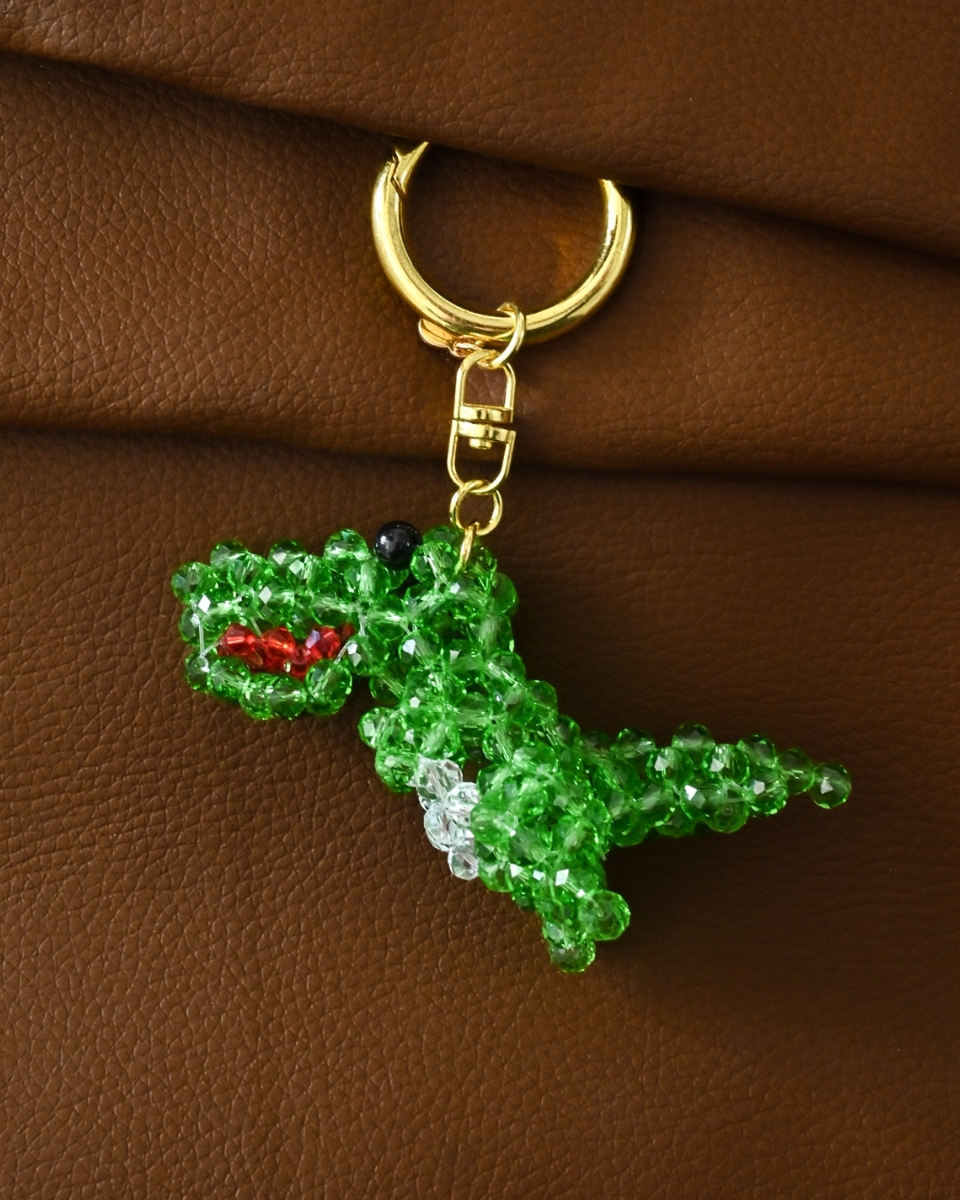 The T-Rex Beaded Bag Charm