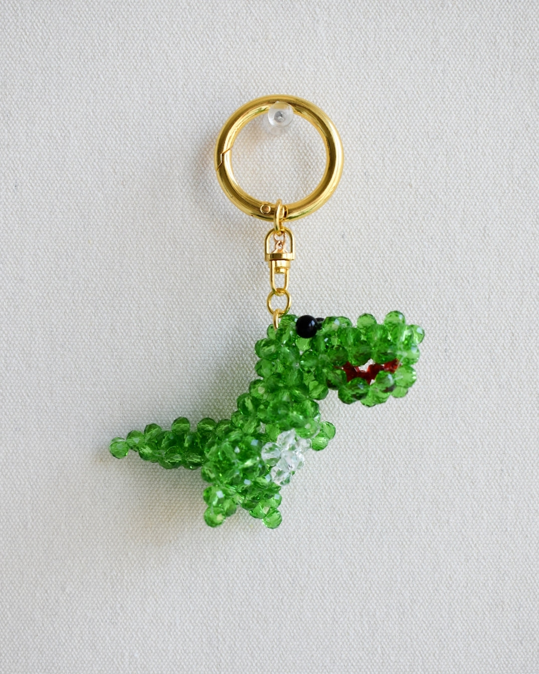 The T-Rex Beaded Bag Charm