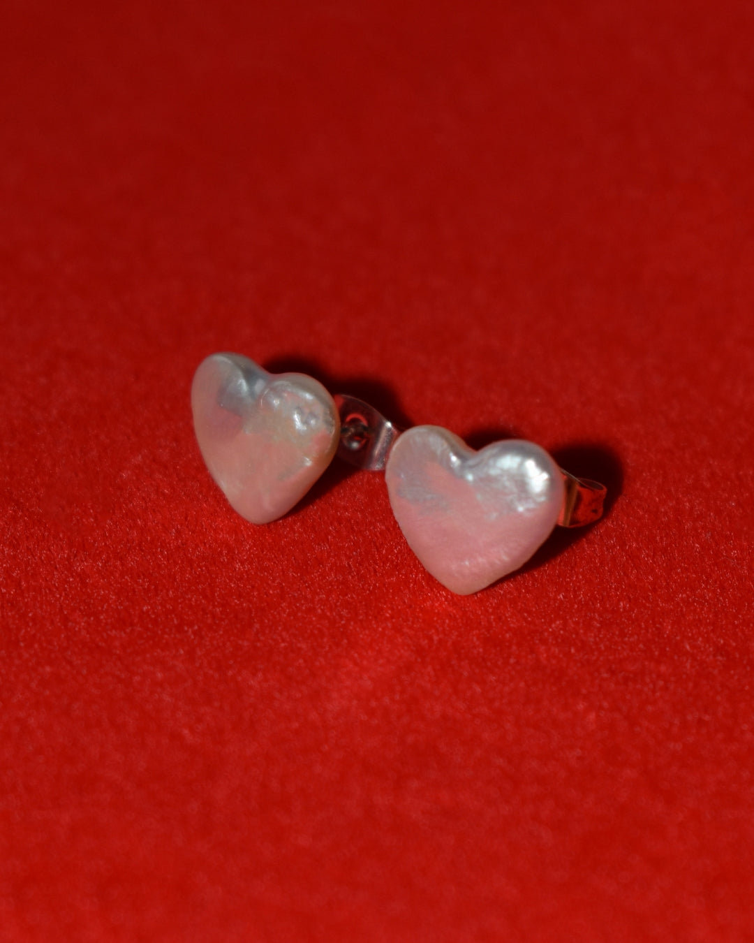 The Heart Freshwater Pearl Studs