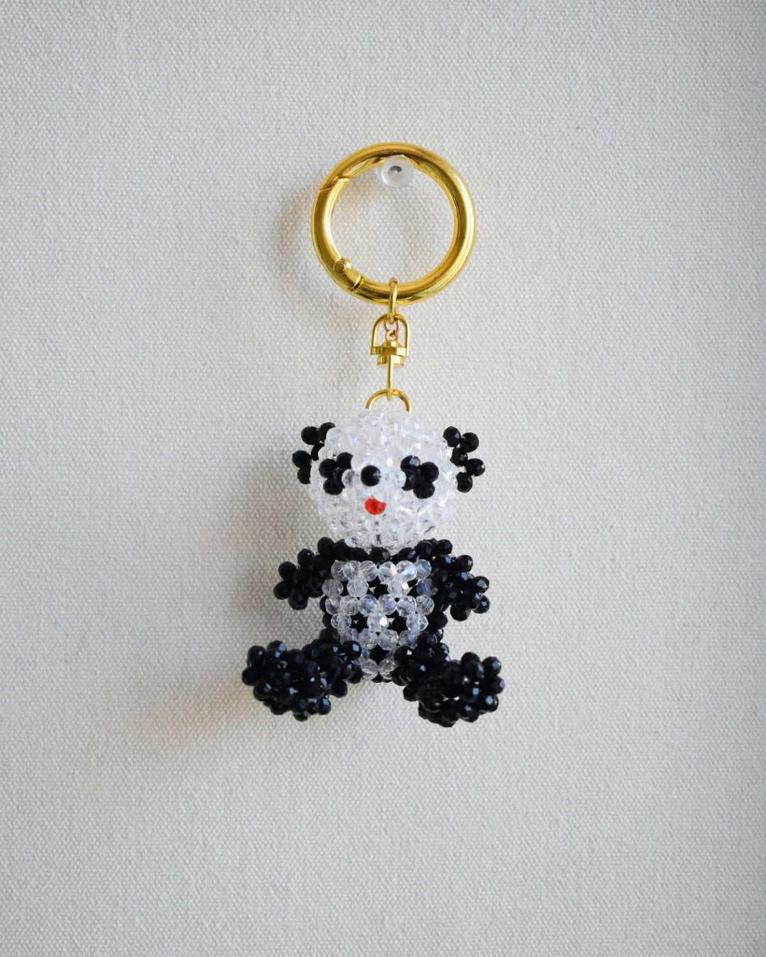 The Cuddly Panda Beaded Bag Charm