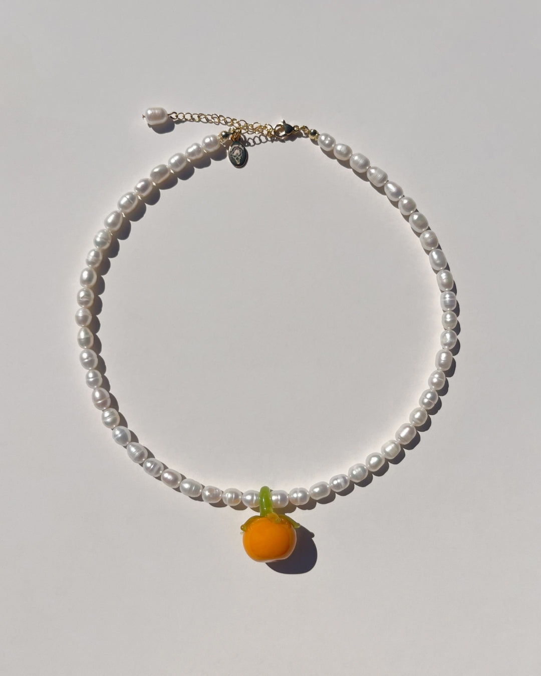 The Heirloom Tomato Freshwater Pearl Necklace - Orange