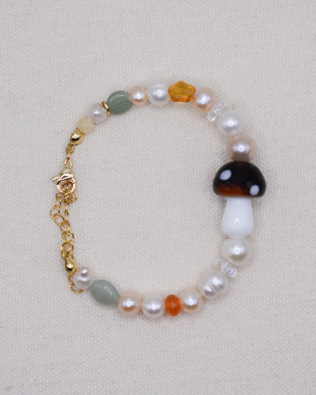 Starry Mushroom Freshwater Pearls Bracelet