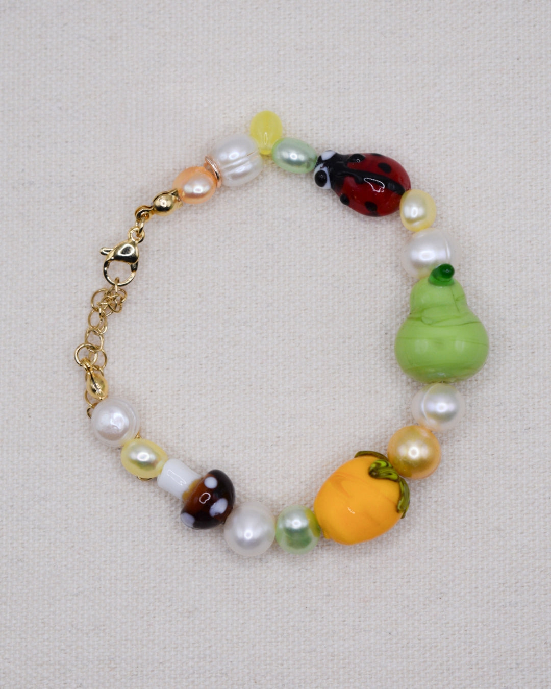 The Buttercup Tomato Freshwater Pearls Bracelet