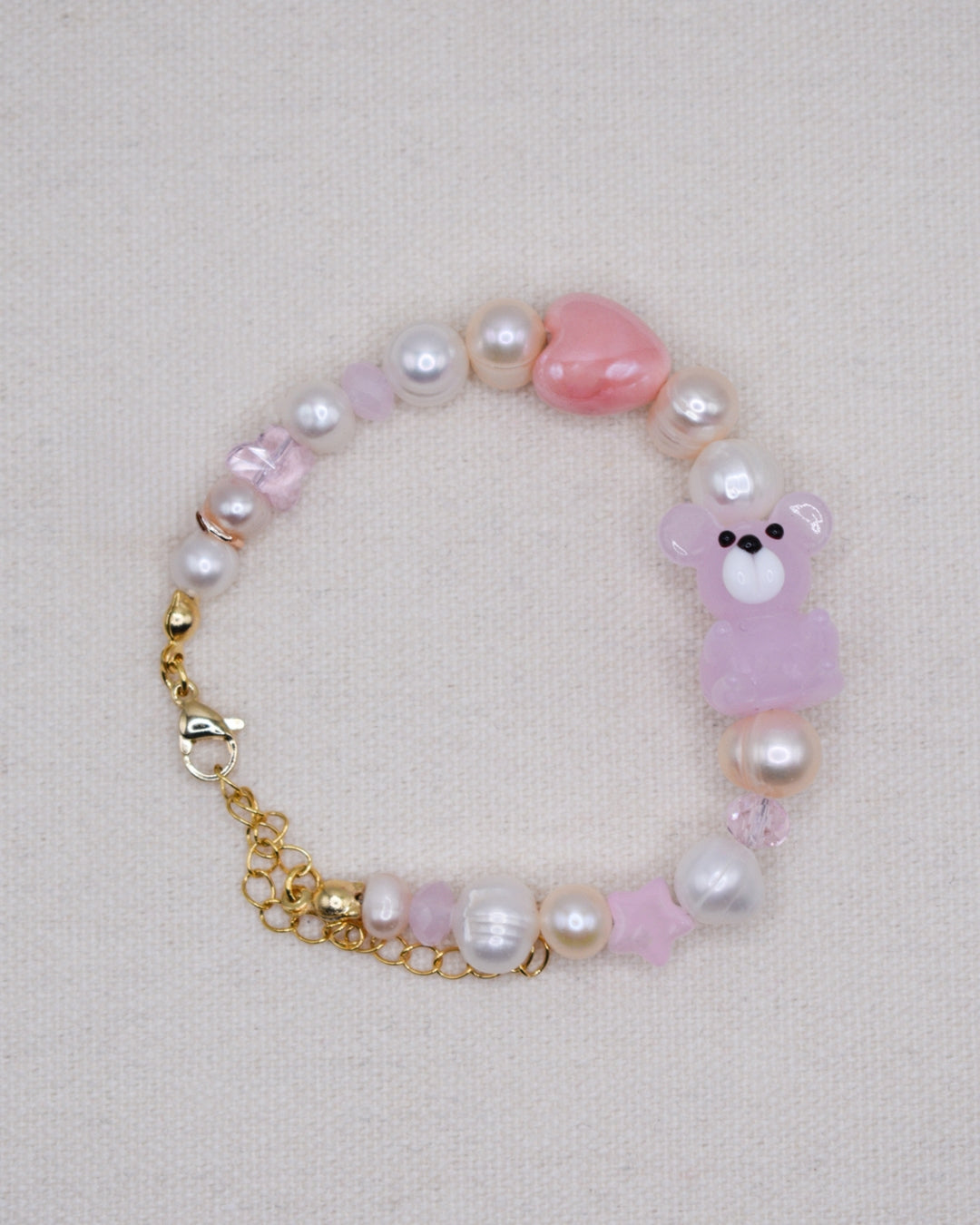 Pink Beary Freshwater Pearls Bracelet
