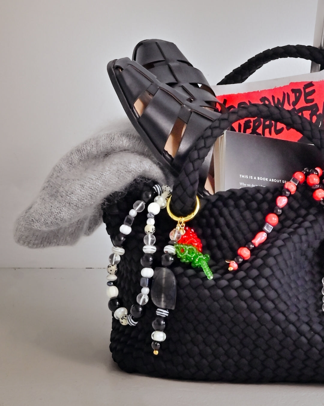 The Rosetta Beaded Bag Charm