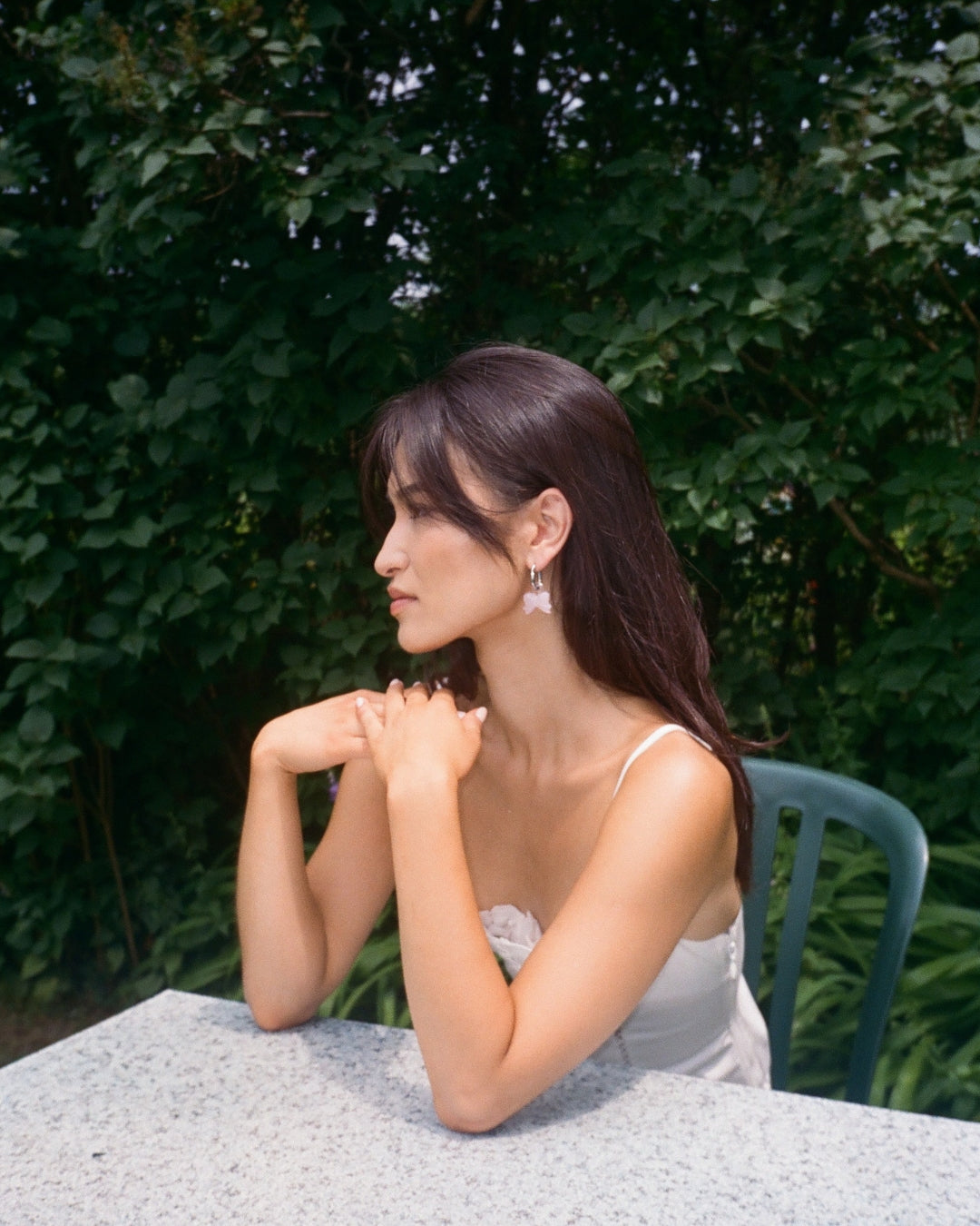 The Prairie Bow Earrings - Noir