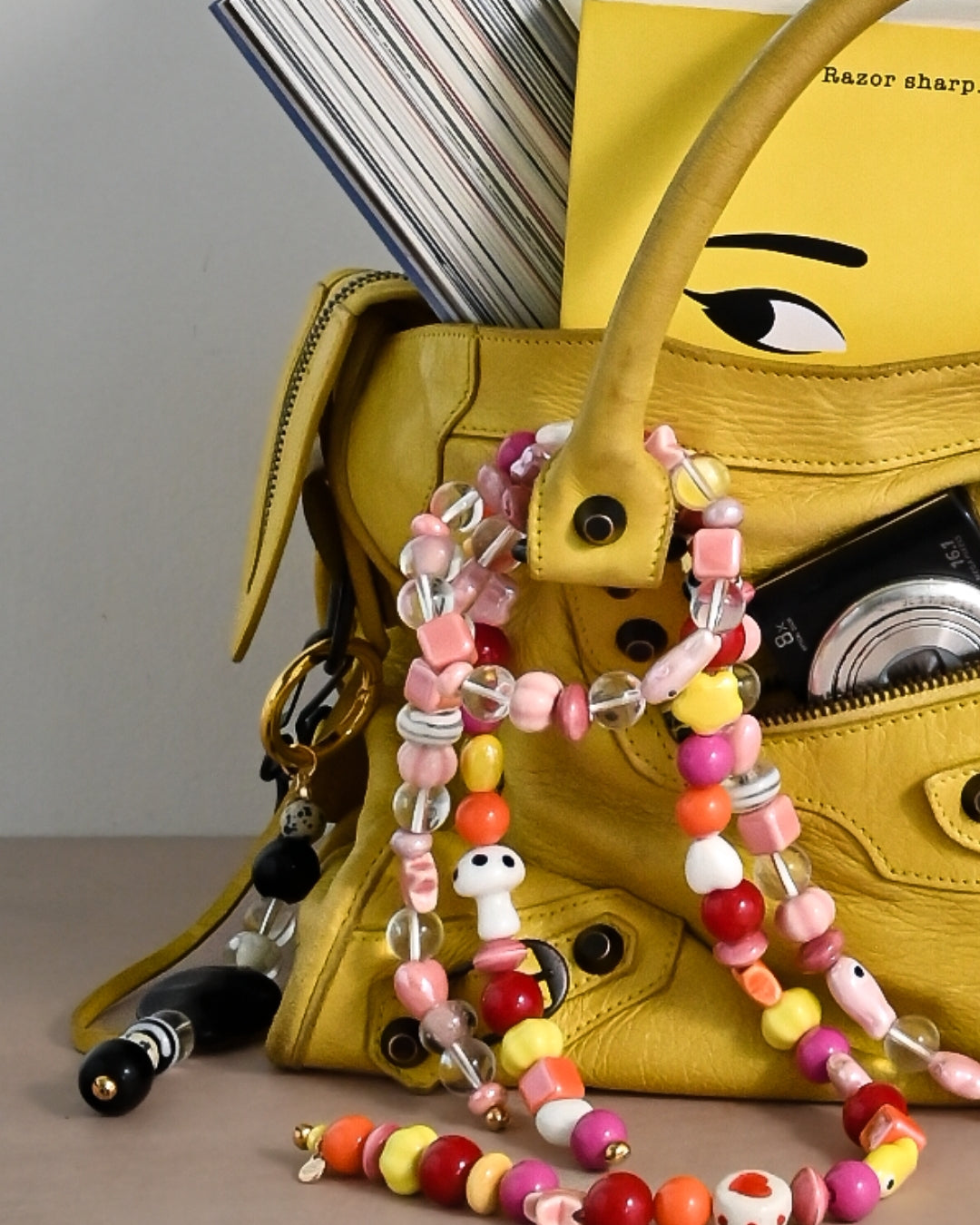 The Pink Petal Bag Charm