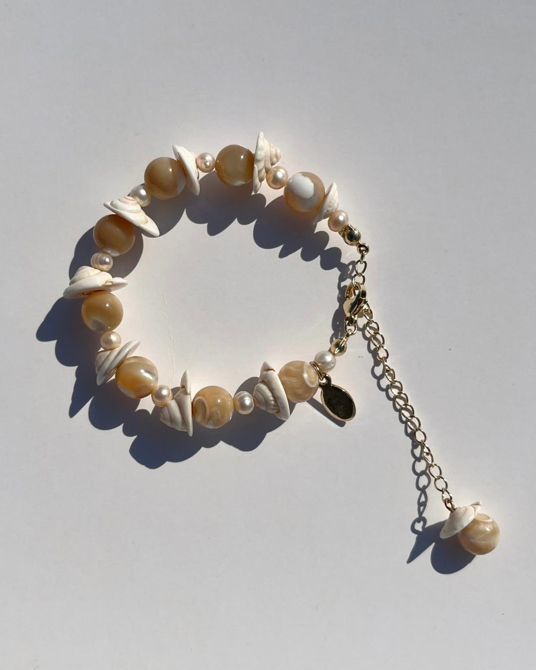 The Coco Sea Shroom Freshwater Pearl Bracelet