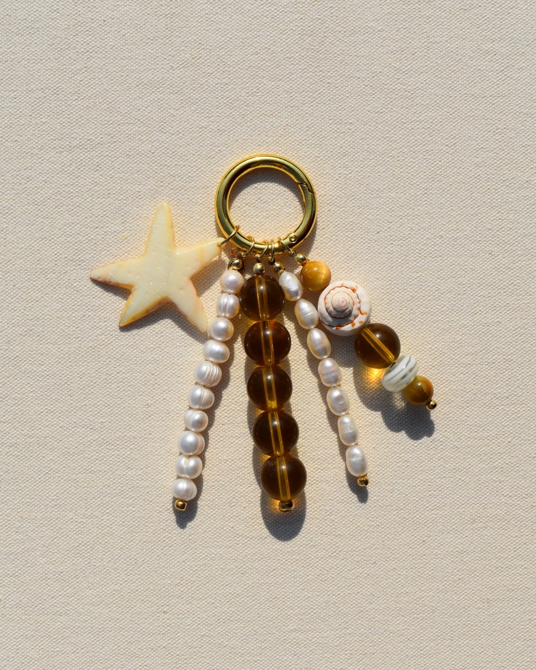 The Seaside Momento Beaded Bag Charm - Limited
