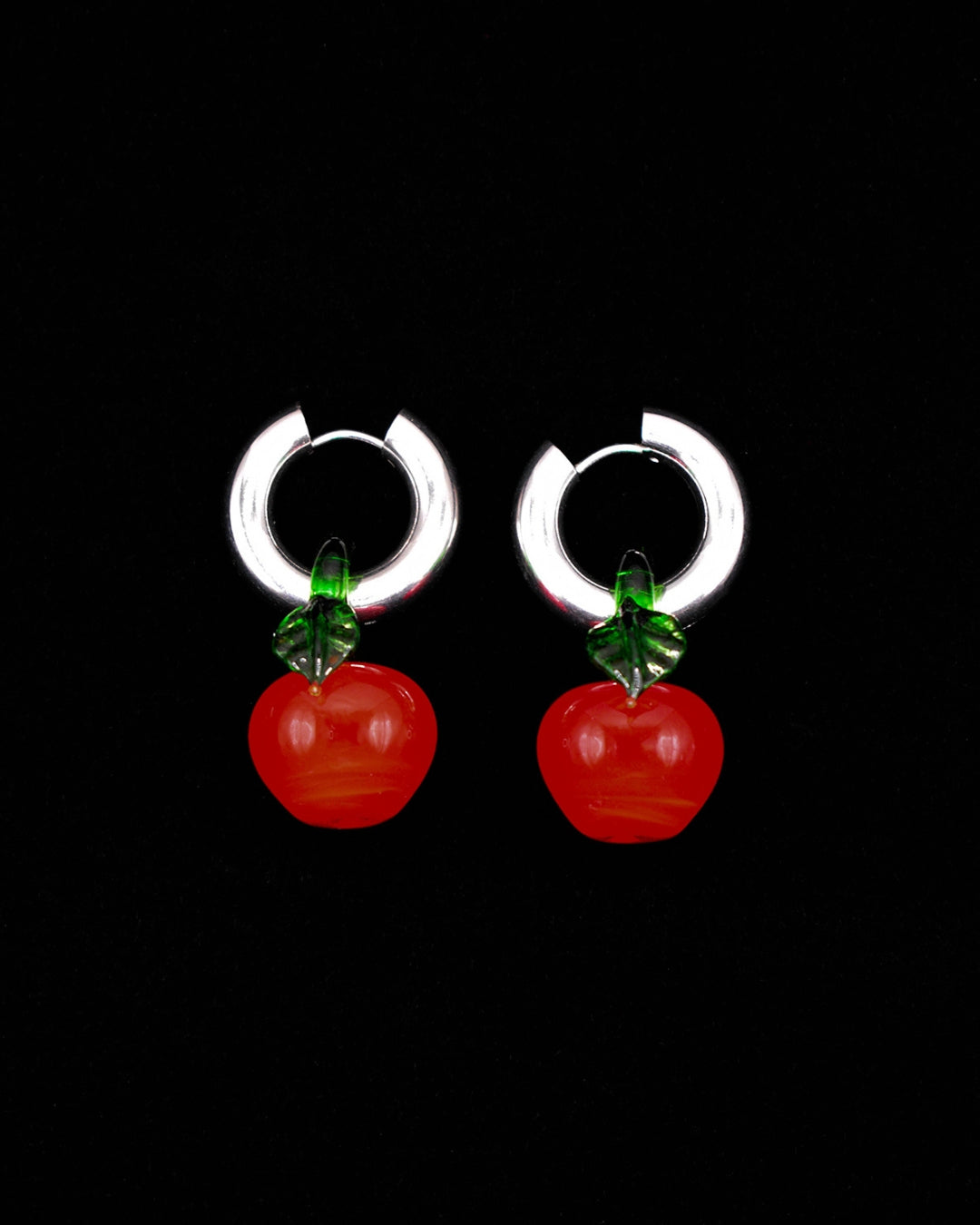 The Big Apple Earrings - Red